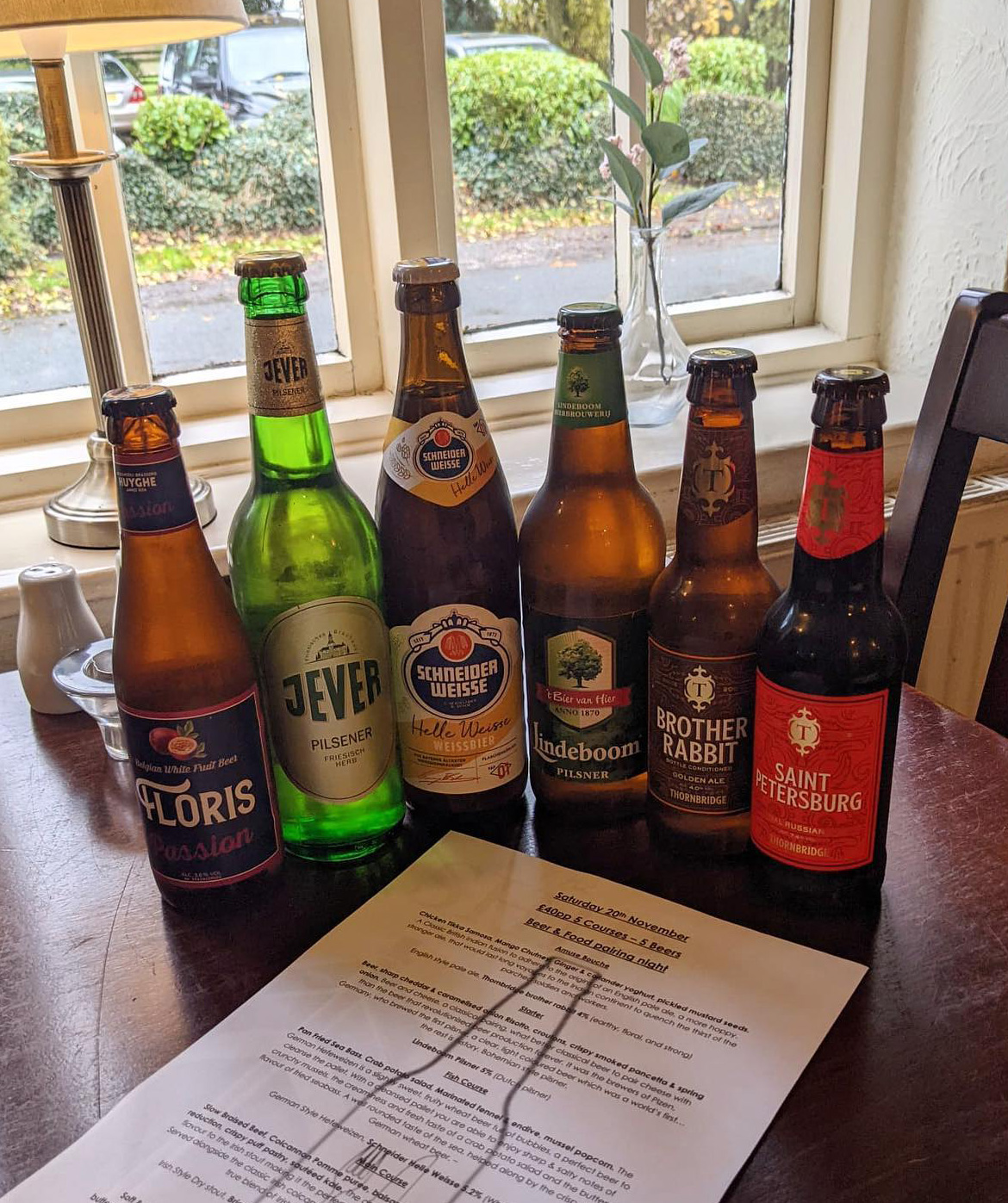 A selection of bottled beers from around the world