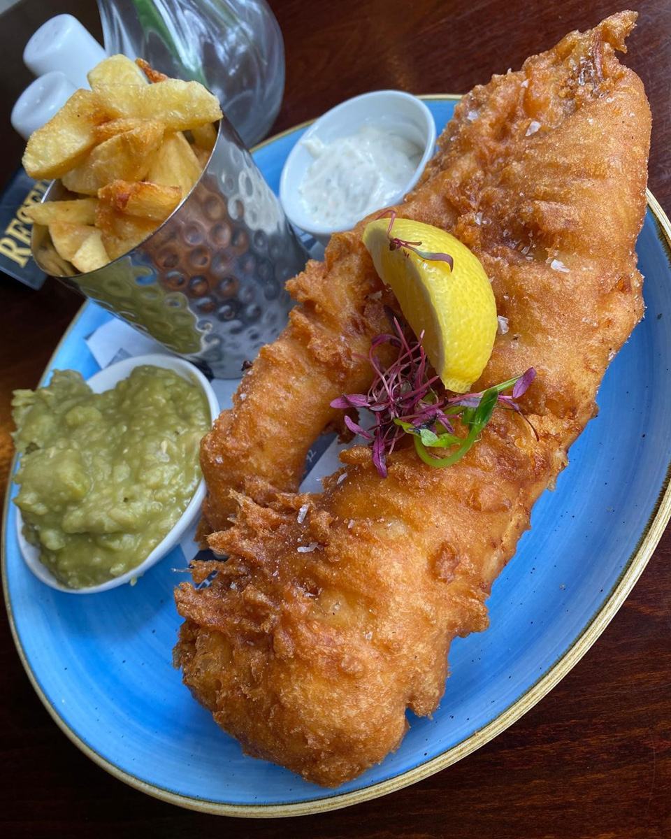 Large Haddock and Chips