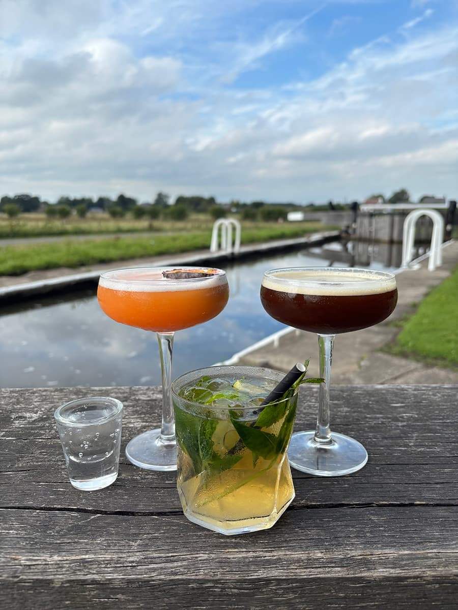 Espresso Martini, Pornstar Martini and Mojito